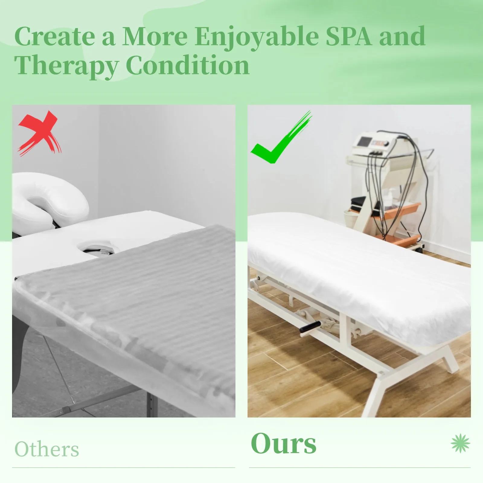 30Pcs Massage Bed Sheet Waterproof Massage Table Sheets Spa Bed Covers Disposable Protective Sheets For 200*70cm 78.7* 27.5"