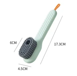 Soft Bristle Long Handle Cleaning Brush (Green)