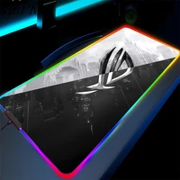 Black Mouse Pad Asus Rgb Gaming Mause Mat Anime Mats Gamer Rug Pc Xxl Cute Pads Large Game Keyboard Carpet Backlight Mousepad - Image 2
