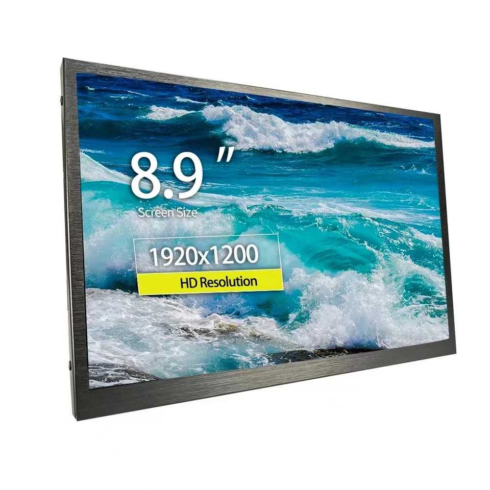 Monitor Da 9 Pollici Di Tipo C E Hdmi 1920X1200 Ips Hd Display Ultrawide Monitor Touch Screen Usb C8.9Pollici Per Laptop Windows Mac Pc