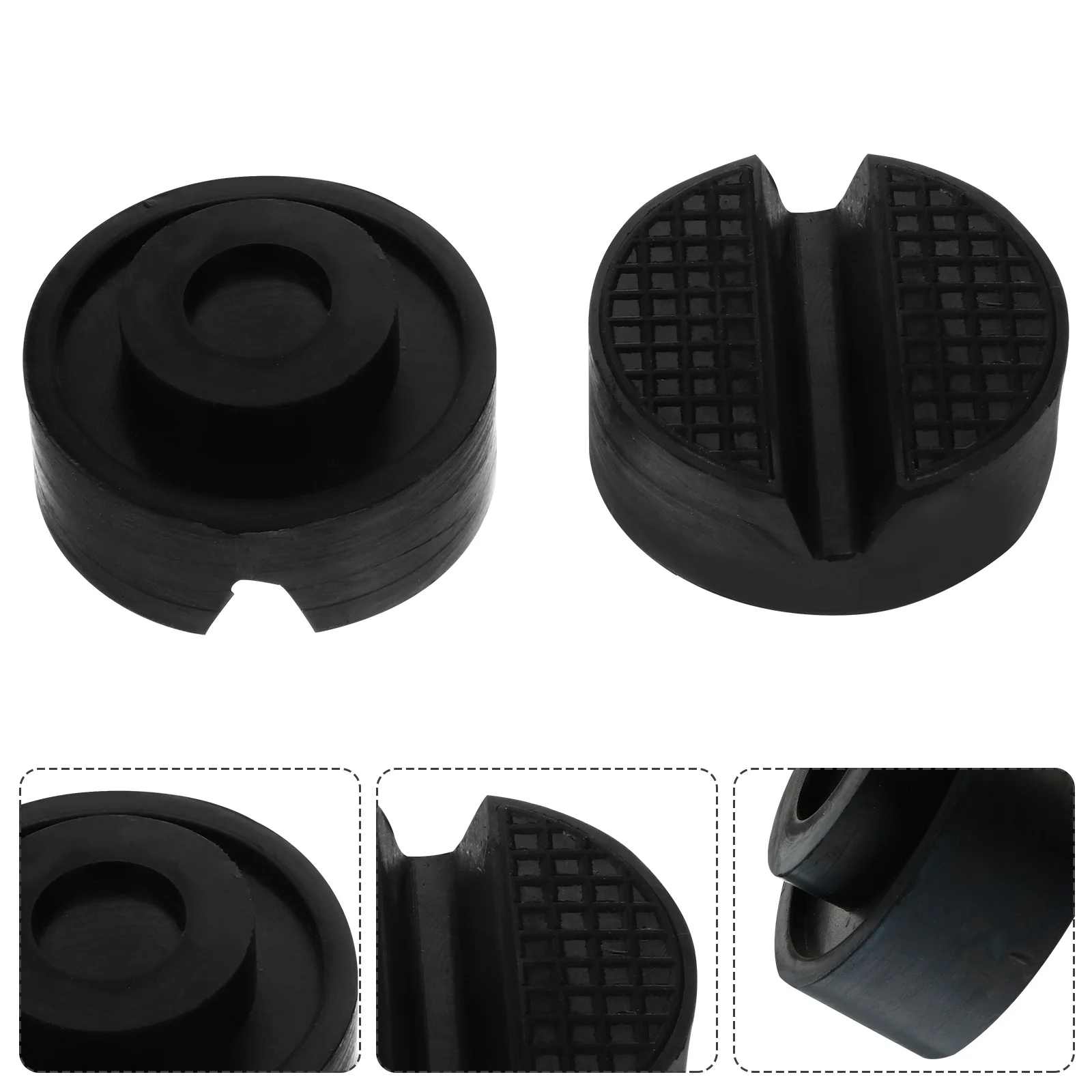 

2pcs Jack Pad Adapters Car Lift Jack Stand Rubber Pads Stands Mat Rail Adapter