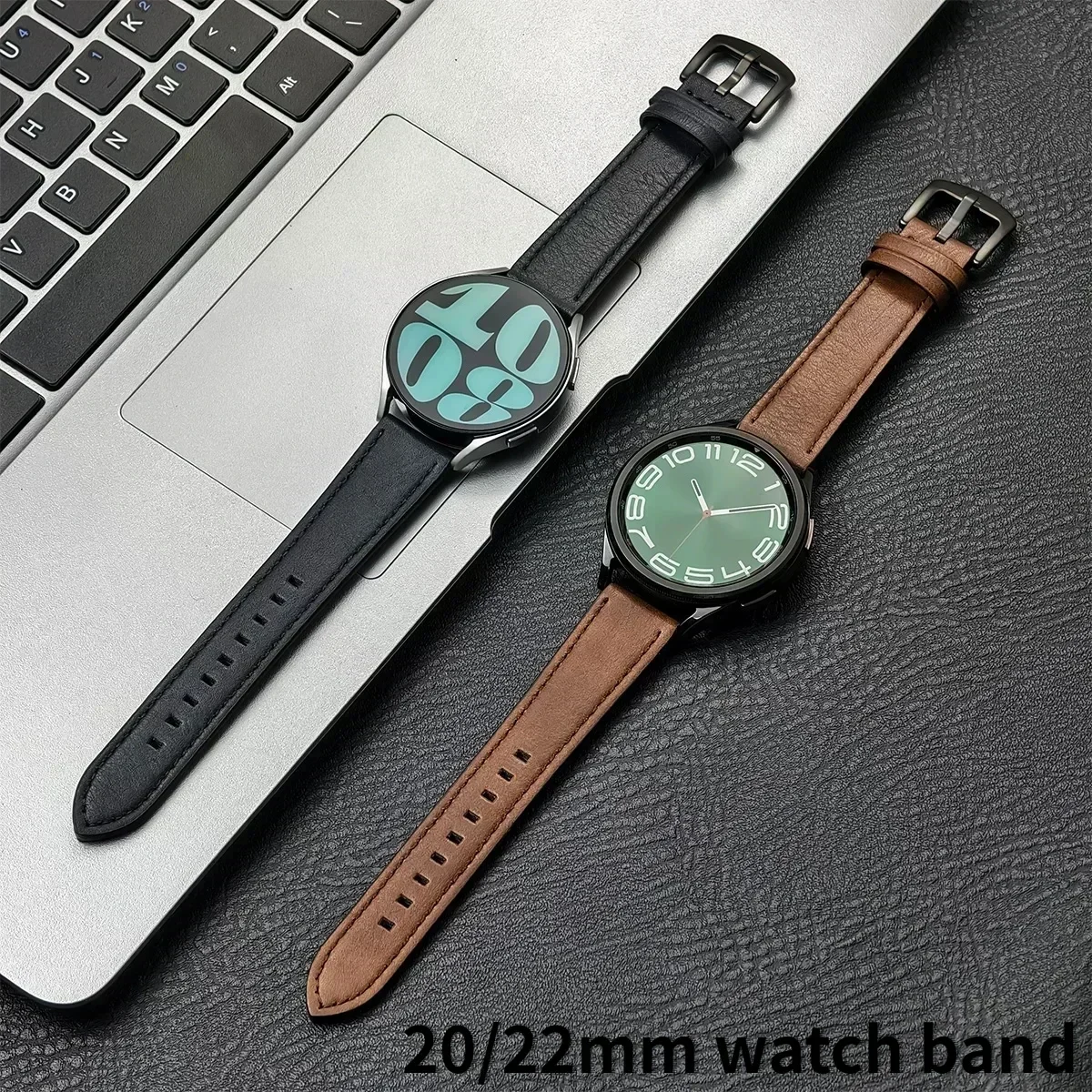 Premium Leather Wristband - Soft Adjustable Strap