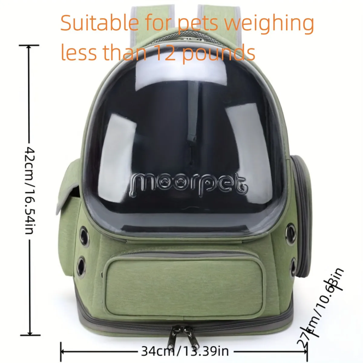 Pet Carrier Bag Pet Bag Large Capacity Oxford Cloth Cat Bag Outdoor Cat Empty Box Portable and Transparent Space Capsule
