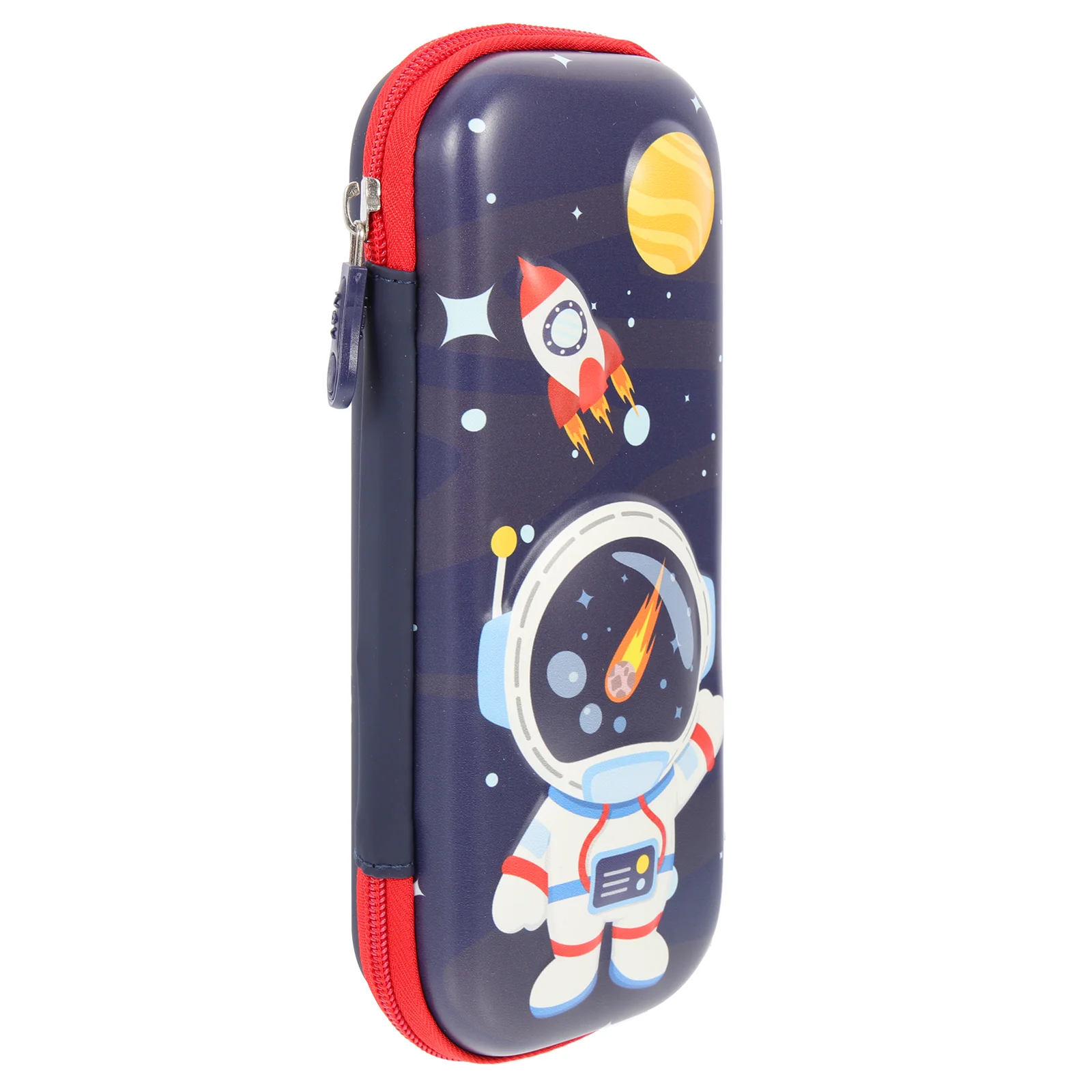 

Large Capacity Pencil Case Bag Dustproof Waterproof Cartoon Pattern Organizer Spaceman Printing High Container Children