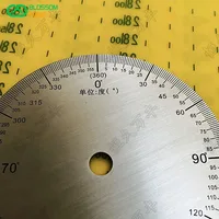 Diameter 90mm, Inner Hole 8mm Thickness 2mm 360 Degree Stainless Steel Dial Scale Disc Stainless Steel Decorative Plate 2