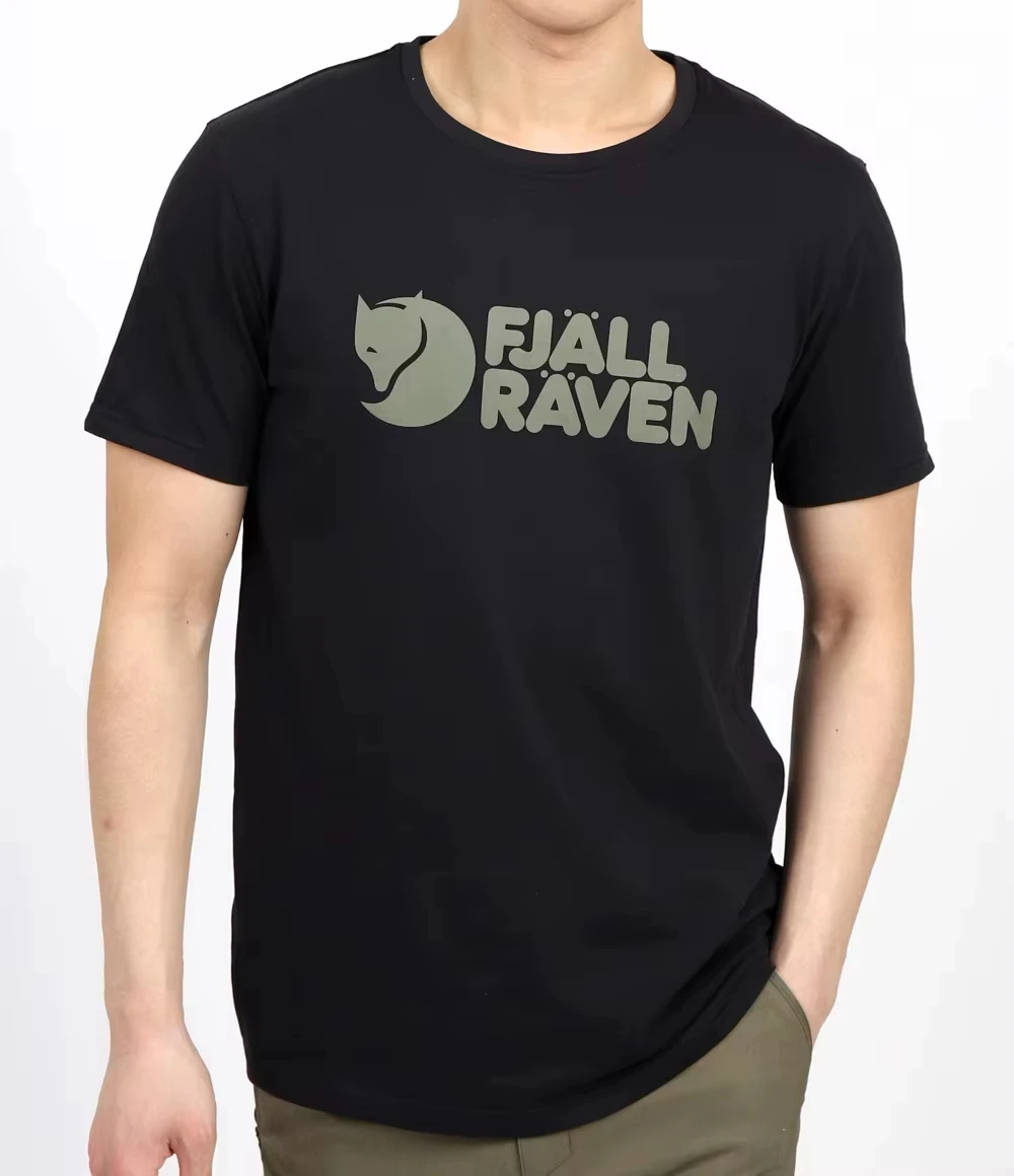 Men's Shirts FJALLRAVEN Arctic Fox Classic Print Casual Crew Neck Short Sleeve Loose Sports T-Shirt Tops Men Clothing Tee