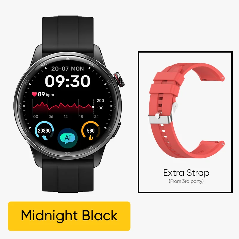 thumbnail image 1 of Versión global Reloj inteligente realme Watch S2 Pantalla AMOLED de 1,43'' Batería de 20 días de duración Spuer AI Engine Reloj inteligente resistente al agua IP68, 1 of 5
