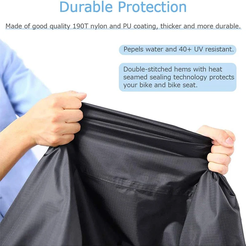 Copertura Antipioggia Bici Copertura Impermeabile Per Bici Da Esterno - Protezione Pioggia E Intemperie Telo Copri Bicicletta Da Esterno - Foto 2
