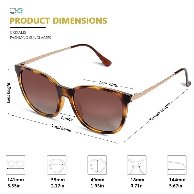 Vintage Women’s Sunglasses Polarized Classic Anti Glare Driving Sun Glasses For Men Luxury Brand Designer Shades Female Best Sellers In Accessories