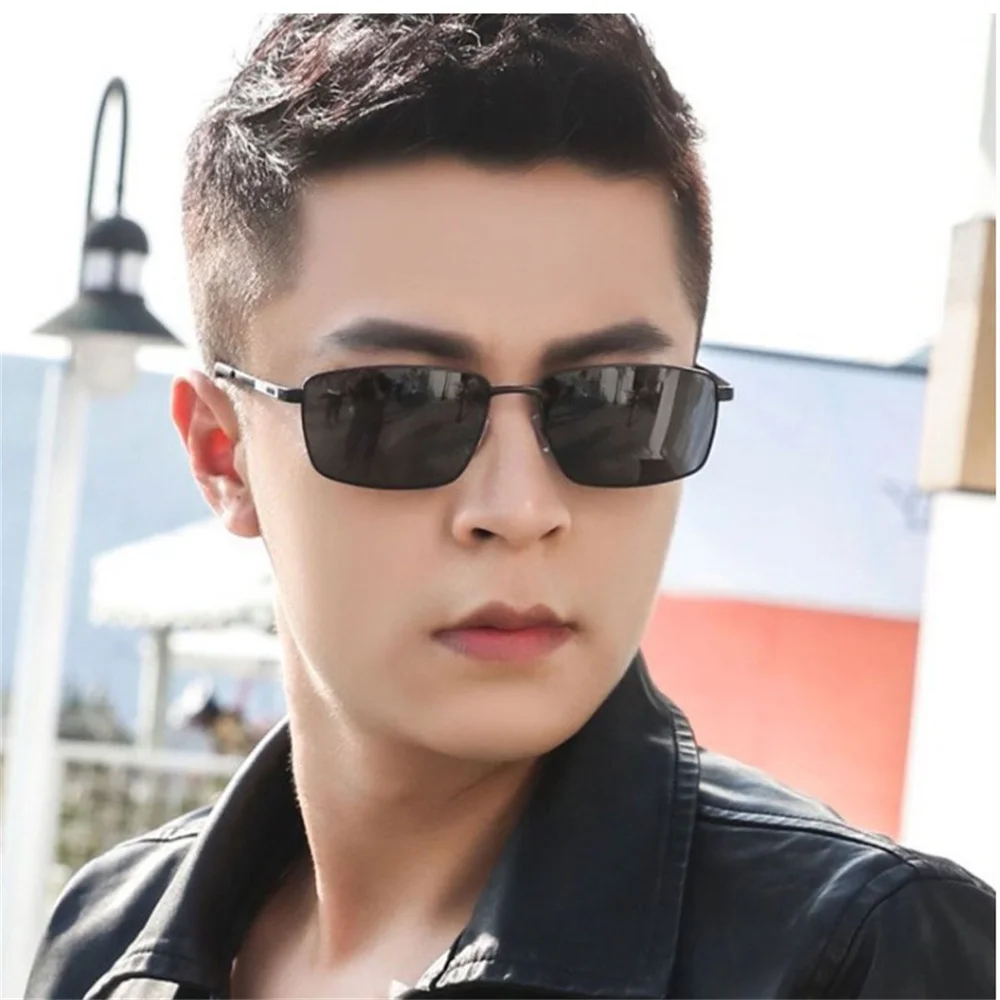 Classic Mens Polarized Sunglasses Photochromic Driving Glasses Change Color Male Sun Glasses Day Night Vision Driver's Eyewear