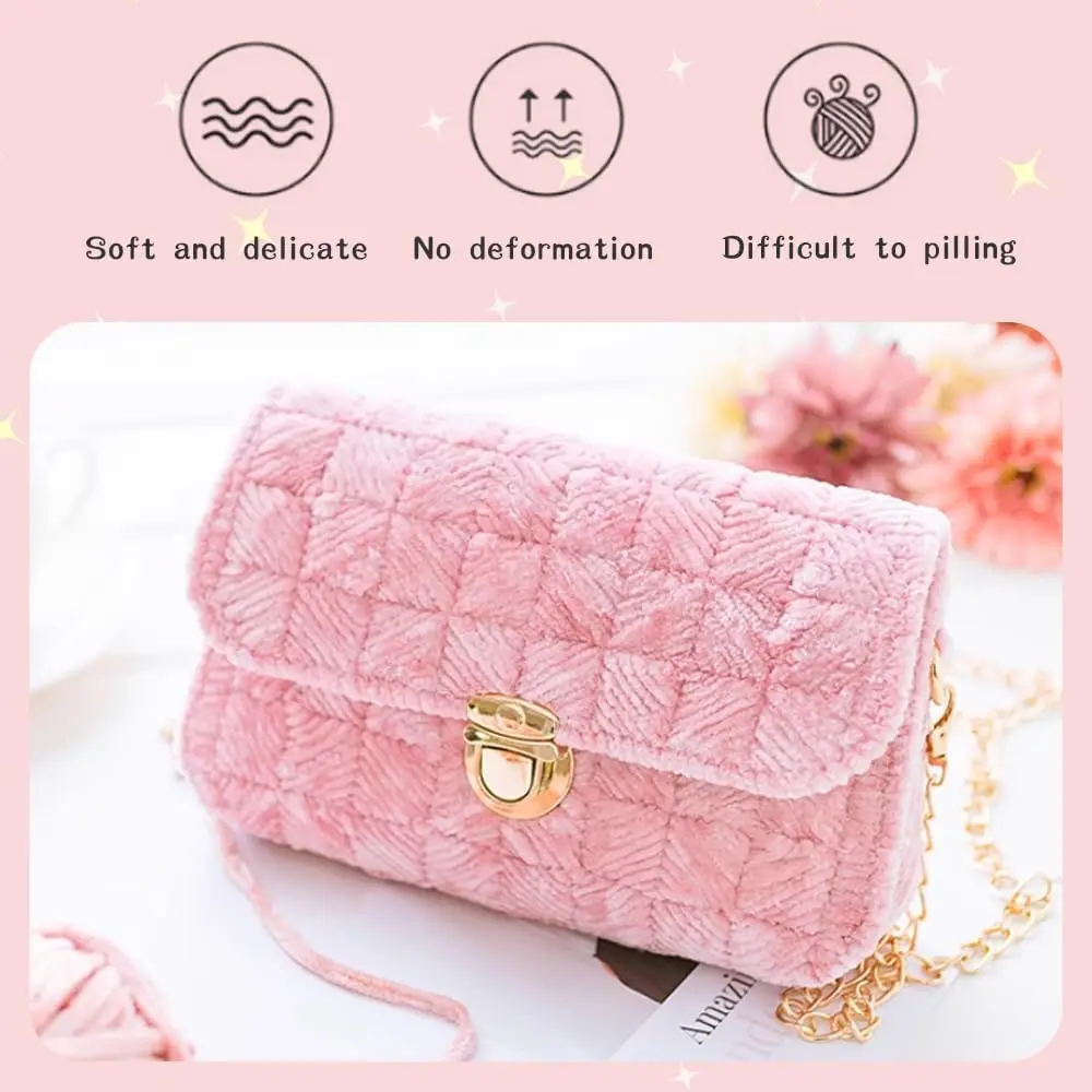 100g/ball Chenille Velvet Yarn Knitting Thick Warm Crochet Knitting Fluffy Yarns for DIY Blanket Bag Hat Scarve Clothe Gloves 4