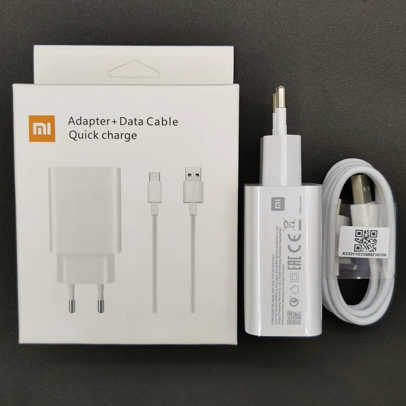 XIAOMI Chargeur 27W Charge Turbo charge rapide QC4 Avec Cable type-c 