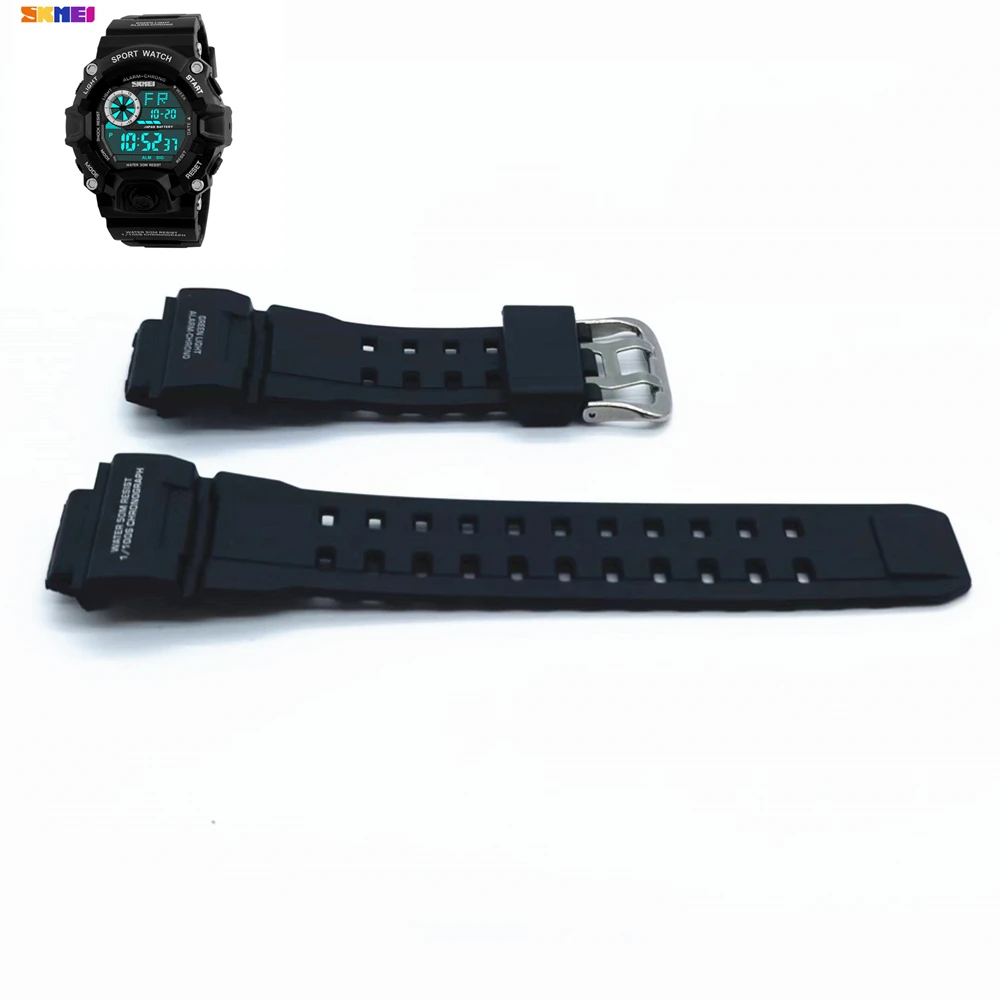 

WatchBand For Skmei 1019 Plastic Wristband Adjustable Replacement Watch Strap Band Sports Watch Accessories