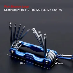 Compact Multi - Functional Folding Hex Wrench Tool Set (Big Plum Wrench)
