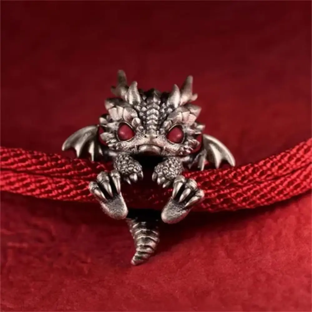 Red Metal Dragon Bracelet Bangle Jewelry for Men and Women