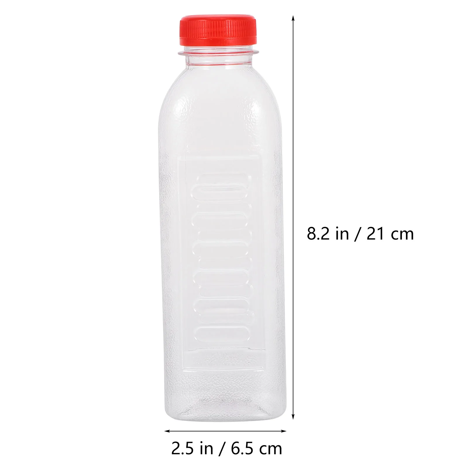 10Pcs 500ml Disposable Plastic Empty Travel Milk Bottles Transparent Travel Milk Bottles with Scale