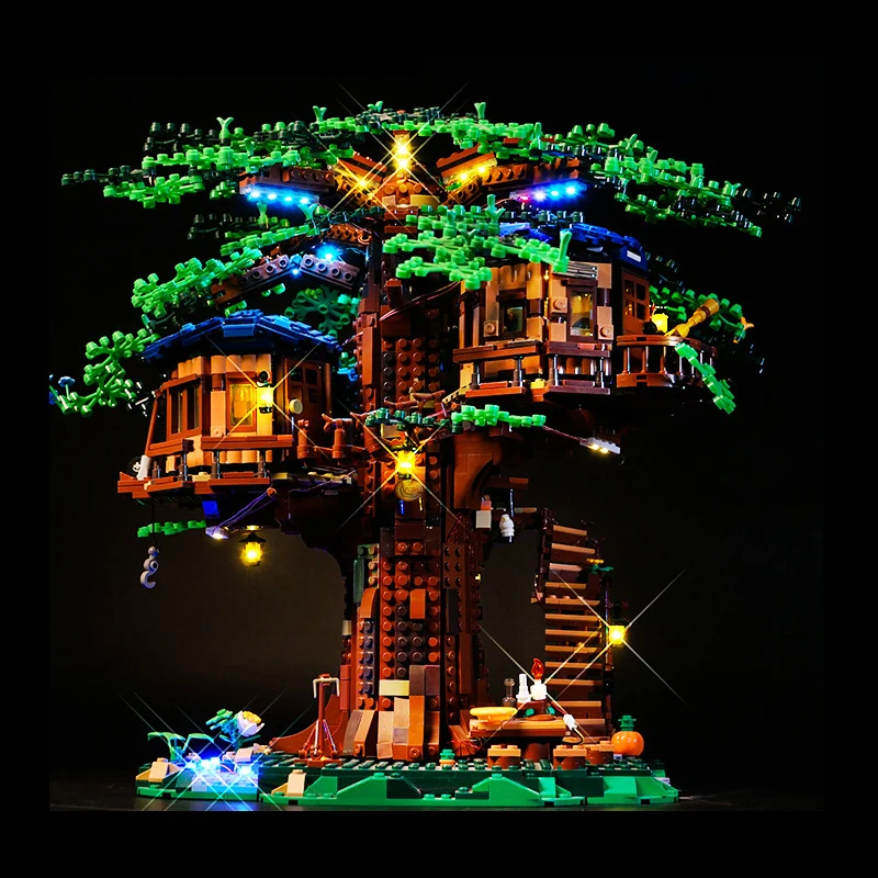 Kit Luci A Led Rc Per Lego 21318 Tree House Building Blocks Giocattolo In Mattoni (Solo Luce A Led, Senza Modello Di Blocchi)