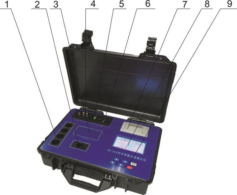 

PMULP-4C Laboratory Portable Multi parameter water analyzer meter Sulfate Nitrate Nitrogen COD Fluoride Iron Turbidity equipment