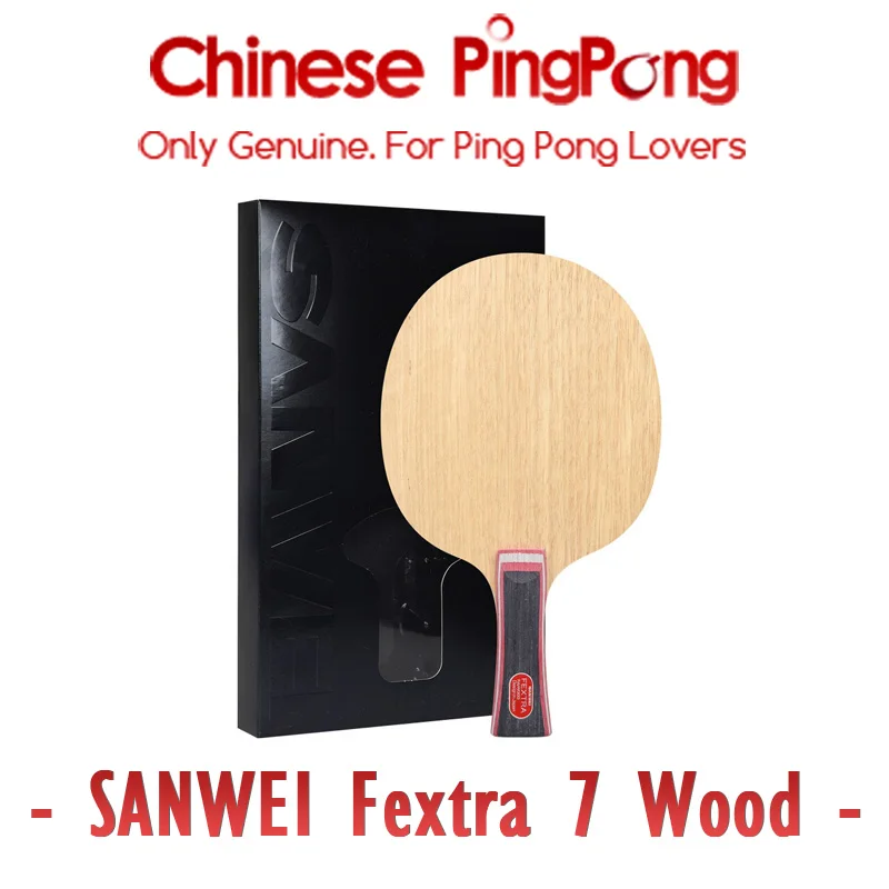 SANWEI FEXTRA Table Tennis Blade 7 Ply Wood Racket Loop Offensive Spin Speed Ping Pong Bat Paddle