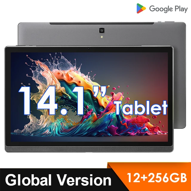 Tablette PC Android 12 de 14.1 Pouces, Version Globale, Grand Écran  1920x1080 IPS, 5 + 13MP, 12 + 256 Go, Deca-Core, 2 en 1 - AliExpress