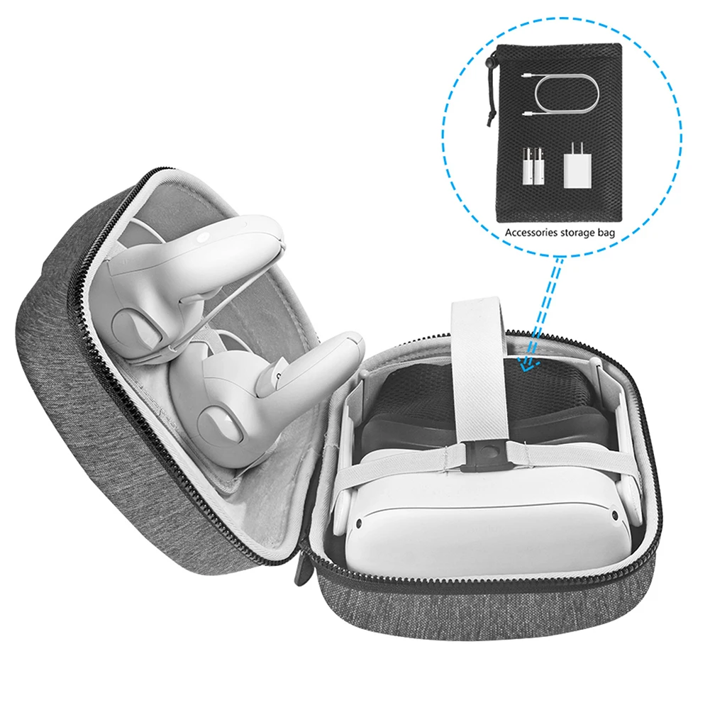 For oculus quest 2 case vr headset EVA Hard Protable Storage Bag Travel Carrying Case VR Headset Controllers case Accessories