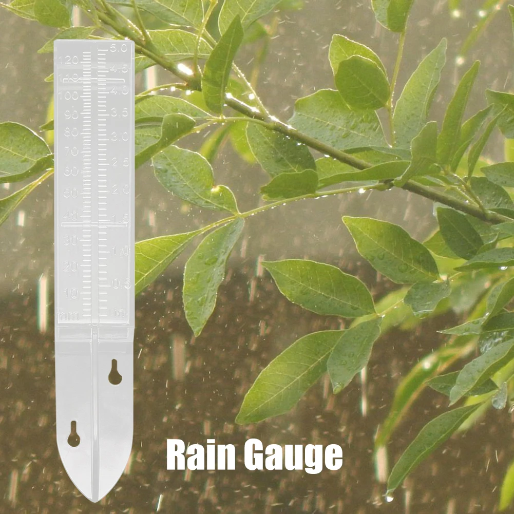 Plastic Ground Rain Water Meter Gauge Outdoor Yard Garden Ground