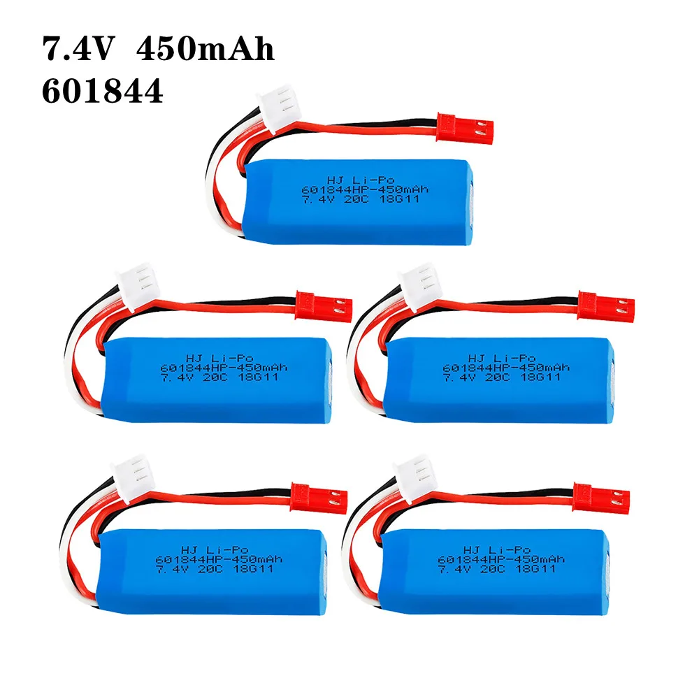 2 Batteries 7.4V 550mAh Li-Po + Chargeur 2-en-1 Pour WLToys P929 P939 K979 K989 K999 K969