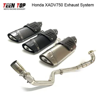 Full Motorcycle Exhaust System For Honda XADV750 Exhaust Muffler 51mm Exhaust DB Killer Stainless Steel Escape Moto Pitbike