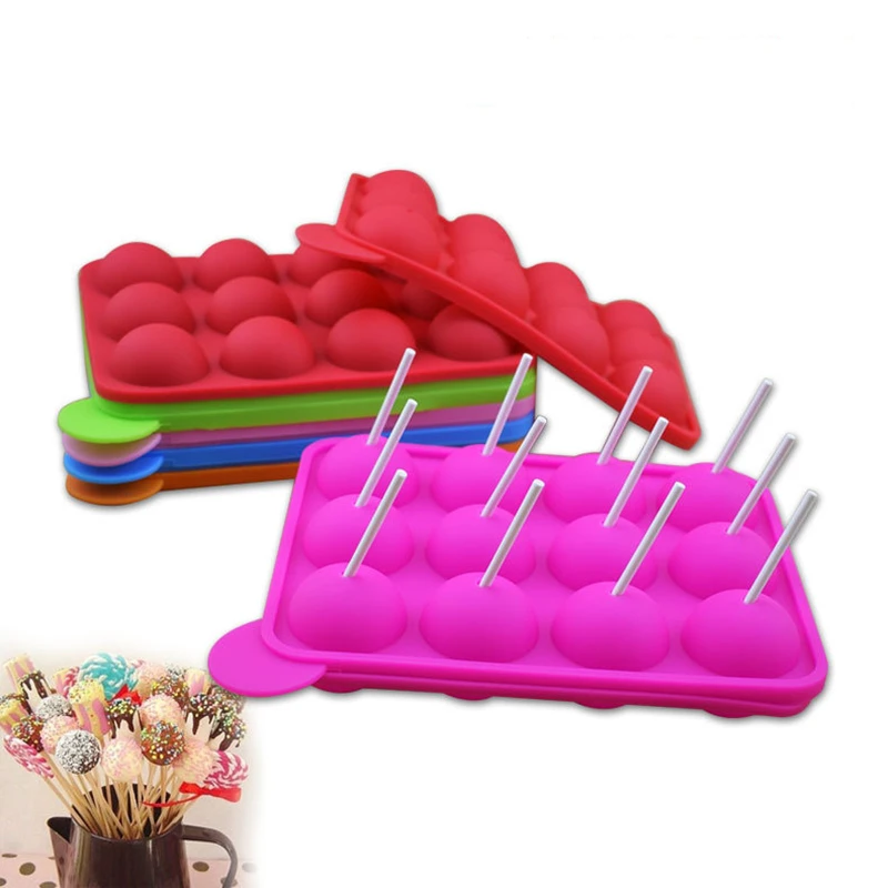 100x Cake Pop Sticks Bunt - 10cm Lolly Stäbchen - Für Schokolade & DIY Backen