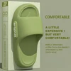 New Summer Platform Cloud Slippers Women Comfy Solid Color Soft Sole EVA Pillow Slides Woman Couple Non Slip Beach Flip Flops 6