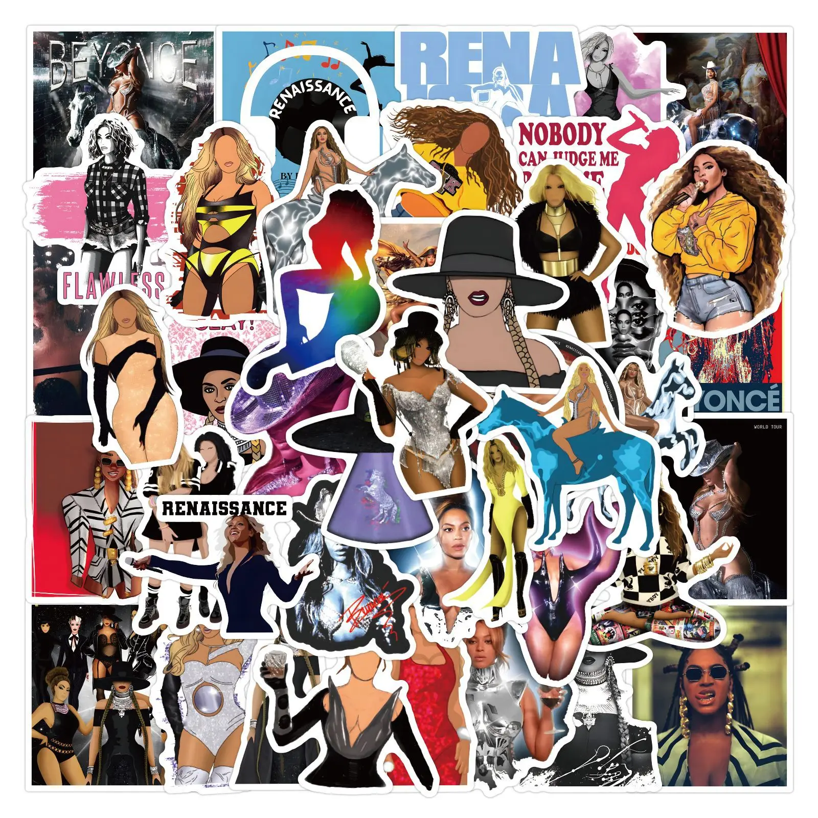 10/50PCS Beyonce Renaissance Stickers Funny Graffiti Decals DIY ...