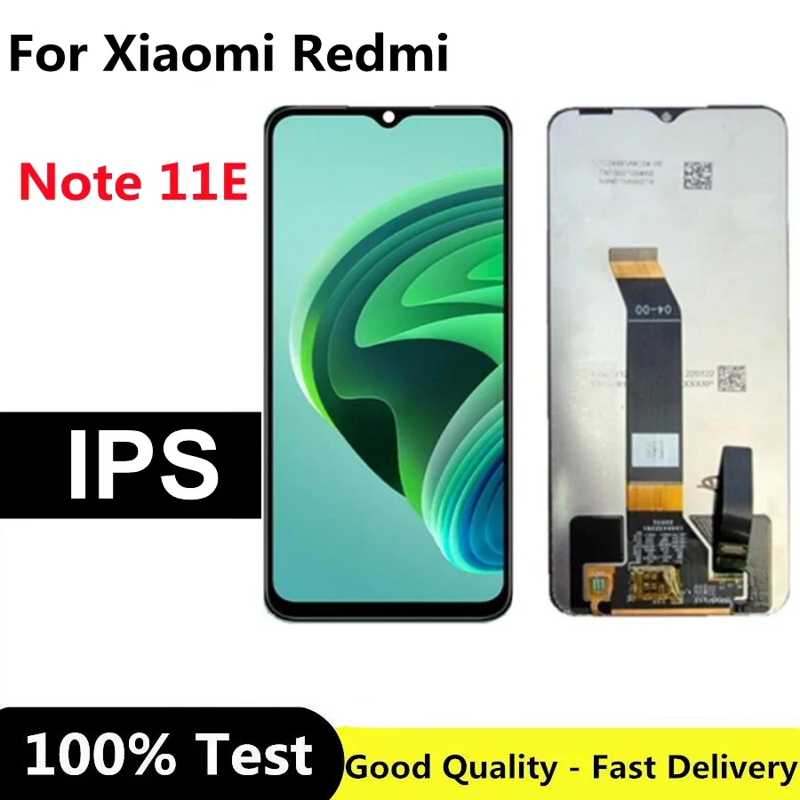 

LCD Display Touch Panel for Xiaomi Redmi Note 11E, Screen Digitizer for Redmi Note 11 E, 6.58 "IPS