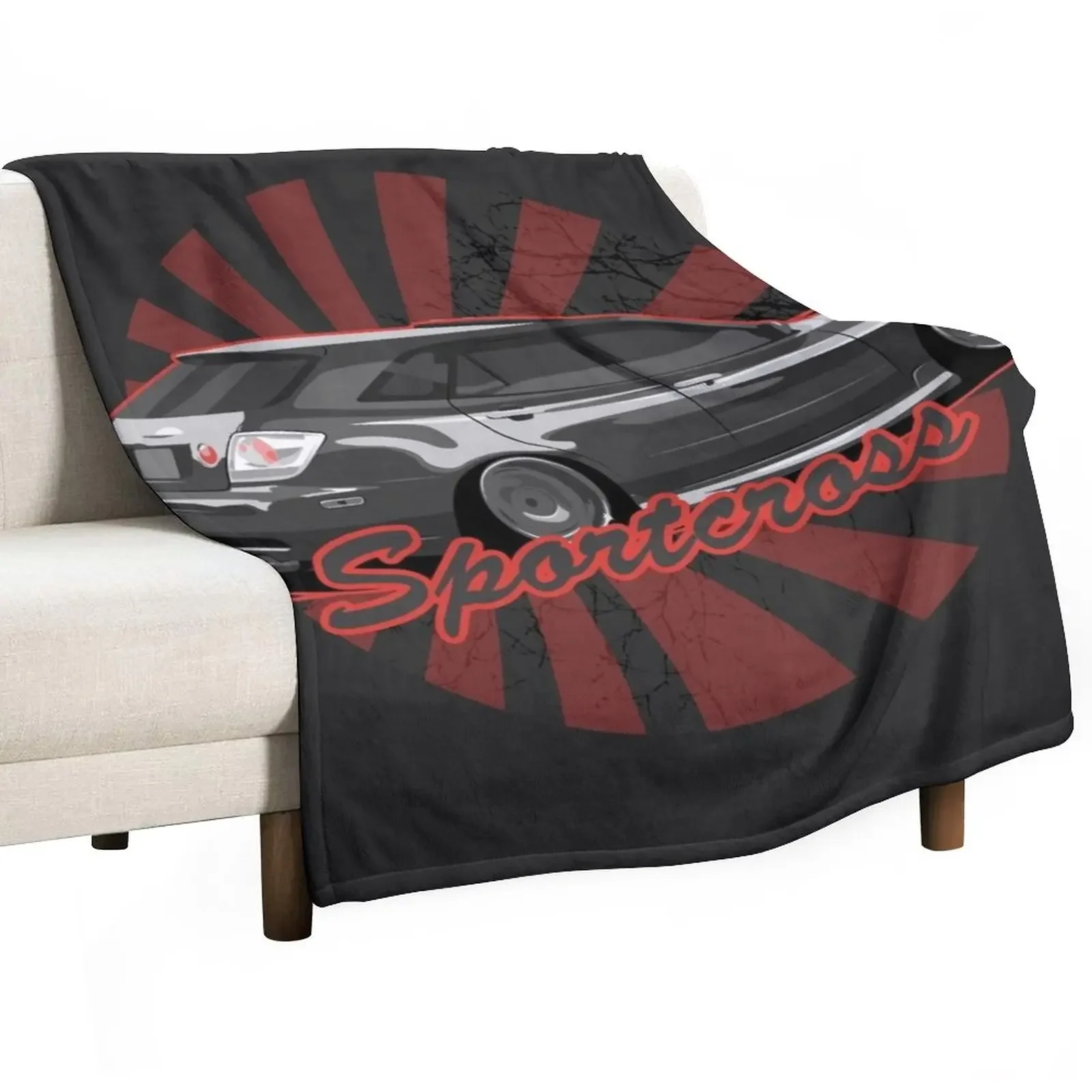 

JDM IS300 SportCross Roller Throw Blanket Luxury Brand Decorative Sofa Blankets