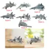 Diecast Plane Toy Souvenir Desktop Decor Fighter Plane Model Diecast Fighter Aircraft Toy for Cafe Table Bar Office Bedroom 3