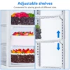 9.8 Cu.Ft Commercial Refrigerator Display Case, Single-Door Pastry Display Case With Interior Led Lighting, Double-Layered 5