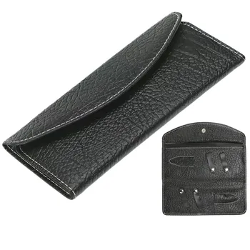 Custodia per forbici per capelli piegata Custodia per forbici da parrucchiere professionale in pelle PU Borsa per fondina per barbiere Custodia per forbici