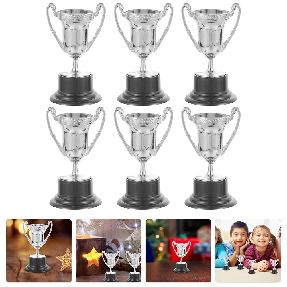6 Pcs Trophy Toy Adornments Decorative Decorations Small Gift Props Reward Decorate Simulated Stage Performance Party