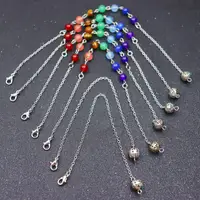 7 Color Beads Chakra Chain Hollow Bead Pendulum Chain Power Stone Pendulum Pendant Accessories Chain 1