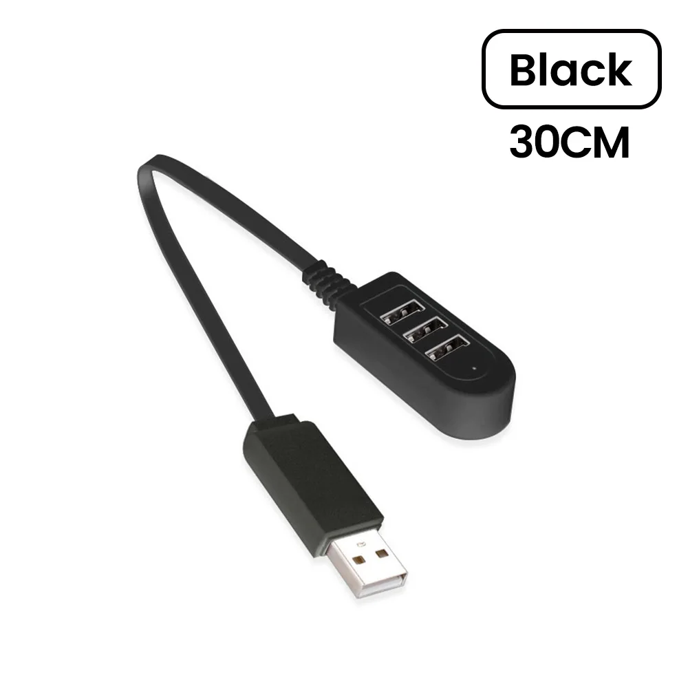 3 ב-1 USB HUB מפצל תקע מרובה תכניות מטען USB יציאת USB מהירות העברת נתונים עבור מחשב נייד 30cm/120cm USB Hub