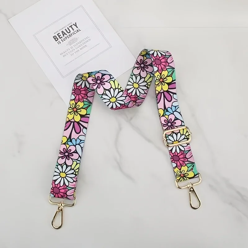 Tracolla per borsa, perfettamente adatta per le borse da donna, dallo stile alla moda con motivi stampati. - immagine 5