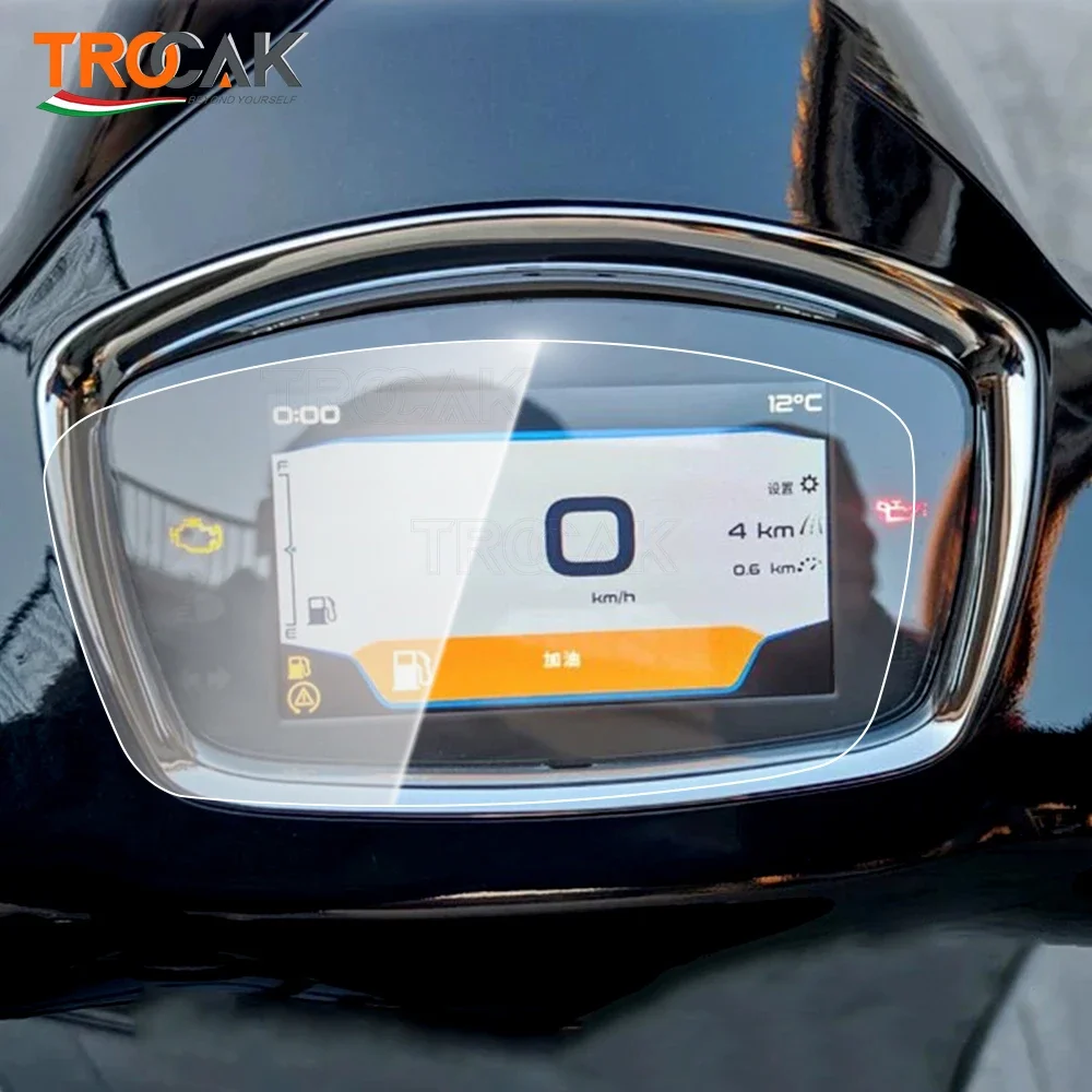 For VESPA GTS300 HPE Super Tech Motorcycle Cluster Scratch Protection Film Instrument Dashboard Cover Guard TPU Sticker motorcycle screen protector