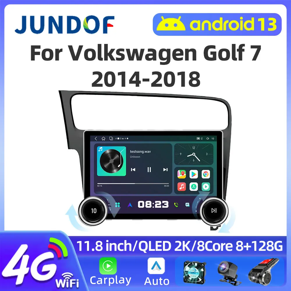 

11.8" 2000*1200 QLED Wireless CarPlay Android Auto Car Radio For Volkswagen Golf 7 2014-2018 Multimedia autoradio GPS Navigation