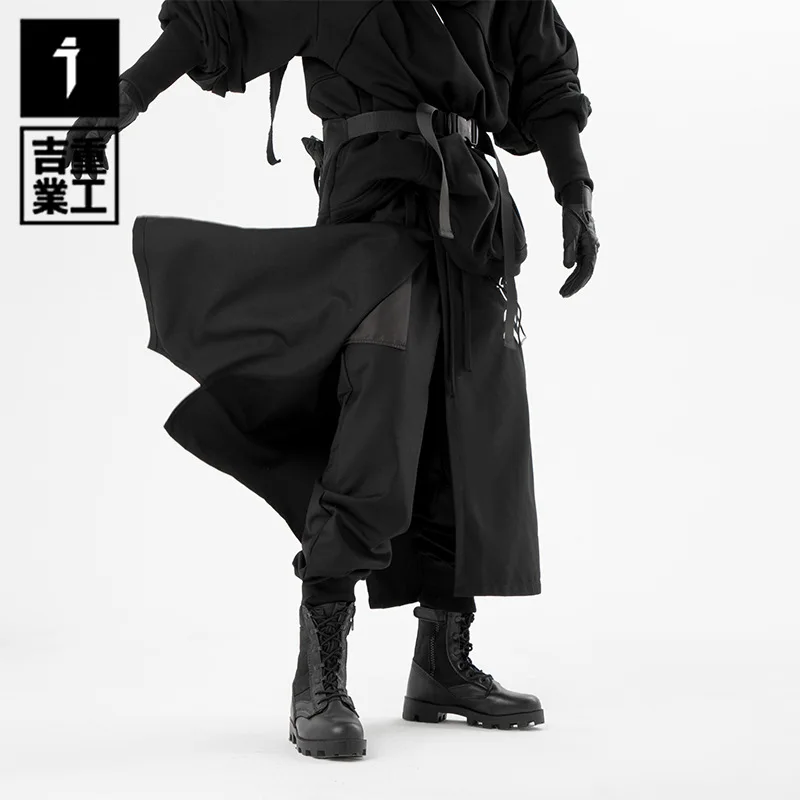 11 BYBB'S DARK Functional Robe Skirt Pants Autumn Tactical Skirt Joggers Pant Men Outdoor Hip Hop Streetwear Trouser Y2K, casual pants,sports pants,tactical pants,casual sports pants