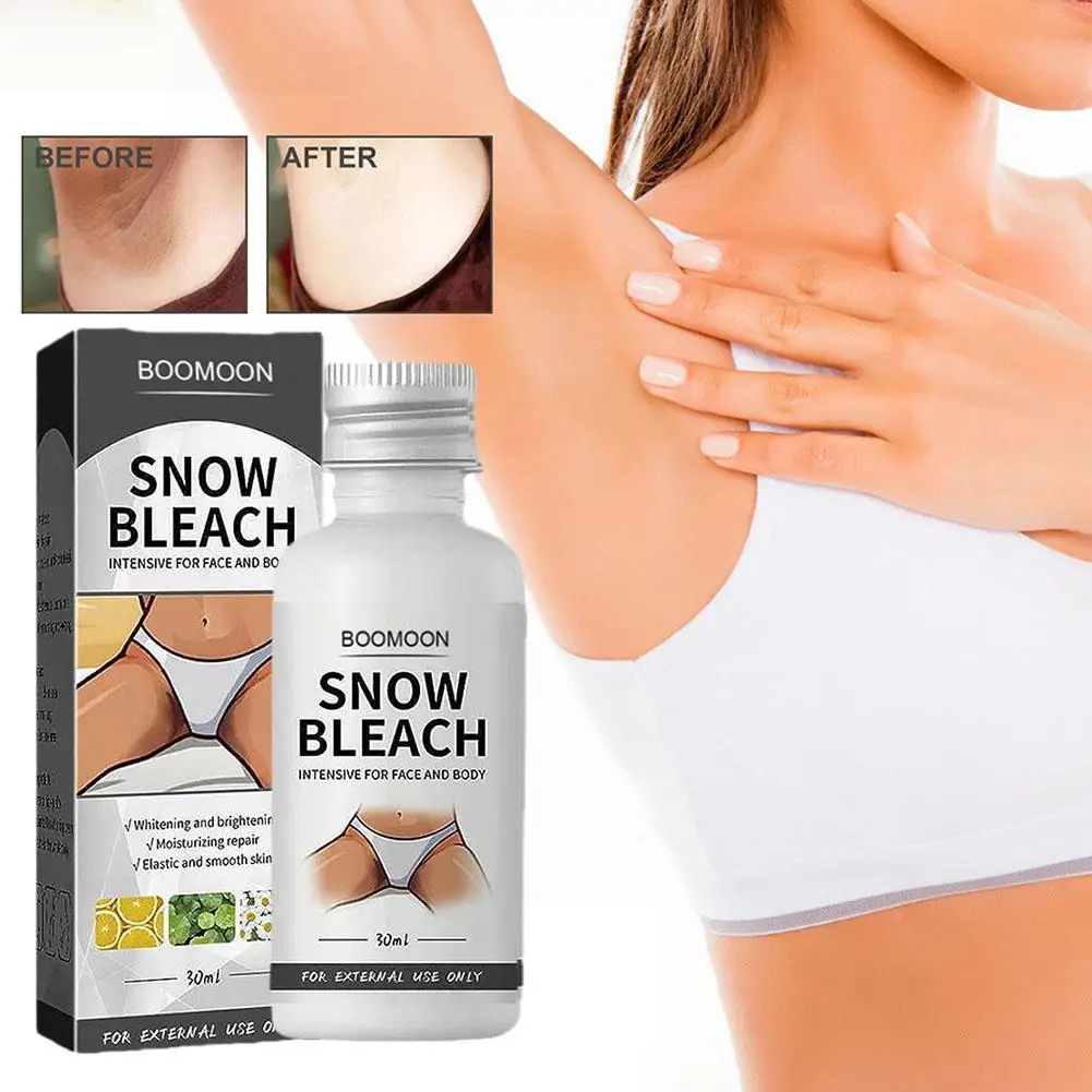

30ml Body Whitening Bleach Cream Brighten Underarm Bleach Spots Knees Intimate Snow Removal Dark Cream Elbow Parts J7b0