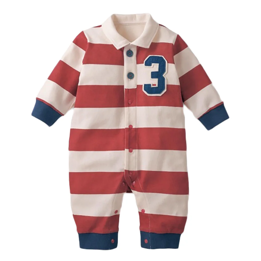 

Baby Rompers Stripes Long Sleeve Newborn Jumpsuits Unisex Babies Cotton Clothes Infantil Costume Wear Boys Girls Outfits