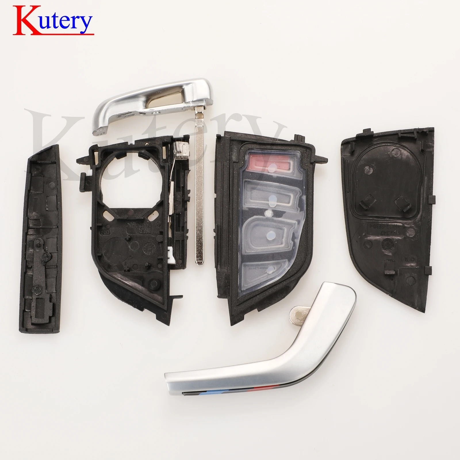 jingyuqin 3/4 Button Smart Car Remote Keyless Entry Key Shell Case For BMW X5 F15 1 2 5 7 Series X1 X6 F16 G30 G11 F48 F39 Key