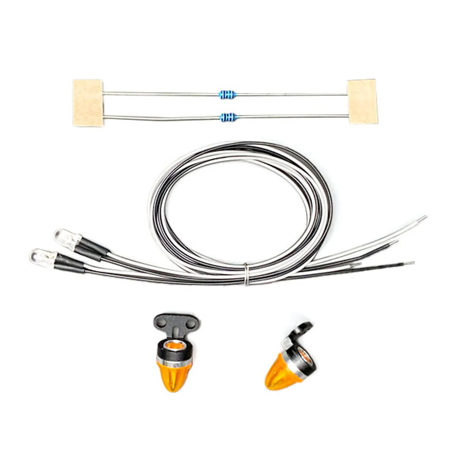 Ersatz-LED-Kunststoff-Markierungsleuchte, 2,2 V-3 V, hintere Umrissleuchte für DIY TAMIYAYA 1/14 RC Traktor LKW Sattelaufhänger Kipper Autoteile – Detail 6