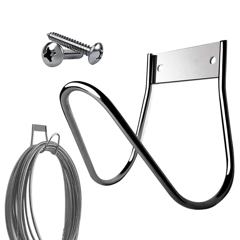 Hose Hanger Stainless Steel Small Wall Mount Garden Hose Hook Heavy Duty Hook for Garden Expandable Reel