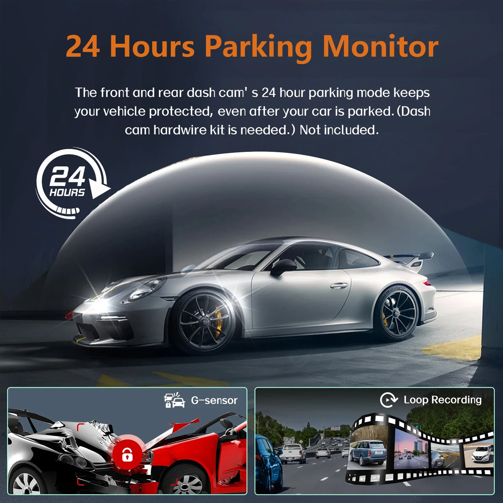 GPS Dashcam Car Camera with WiFi Night Vision