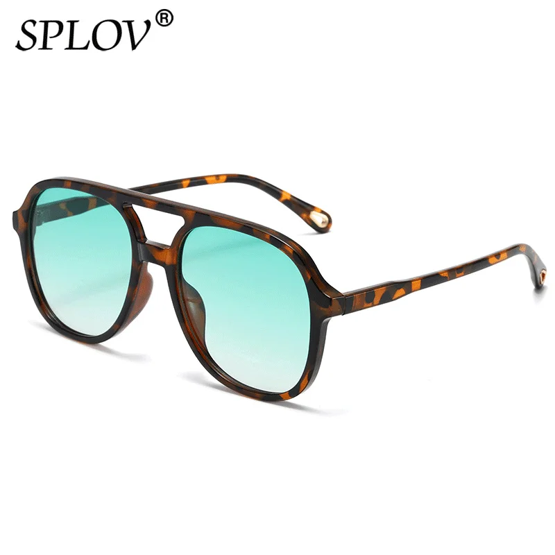 Neue Mode Luftfahrt Sonnenbrille Frauen Großen Rahmen Leopard Grün Brillen Trend Pilot Sonnenbrille Cool Driving Shades UV400